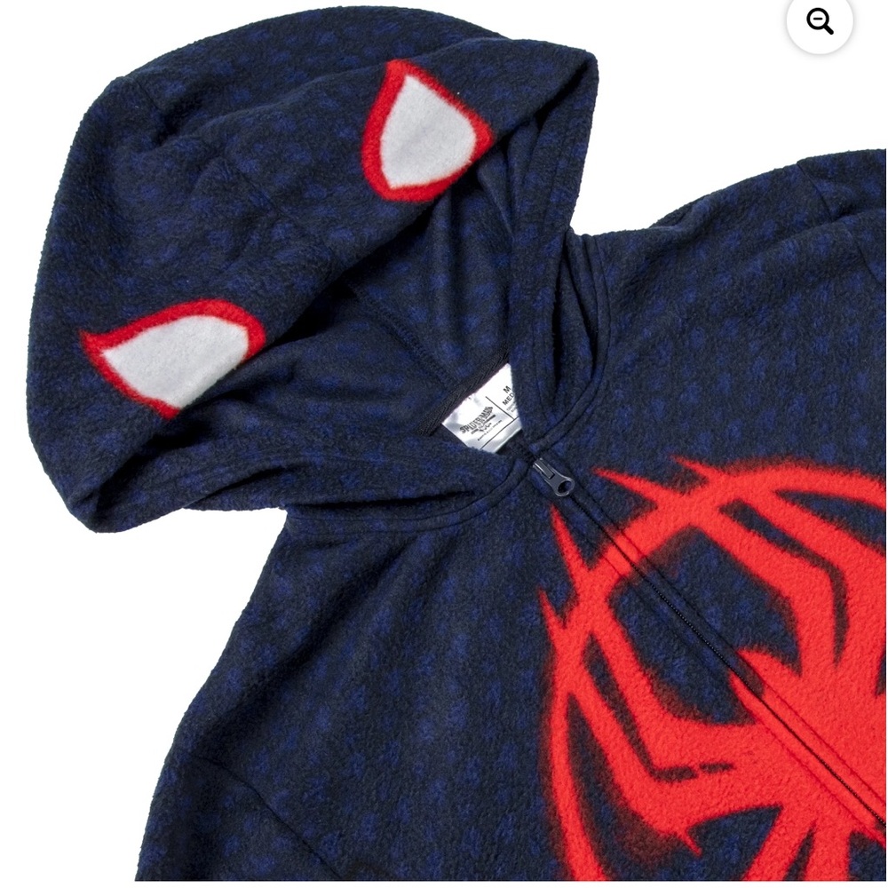 NWT Men's Spider-Man Hooded Union Suit Pajamas size S